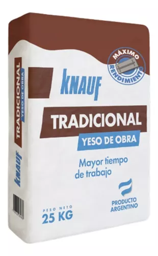 Yeso knauf obra tradicional x 25kg